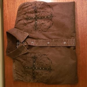 Affliction mens long sleeve shirt